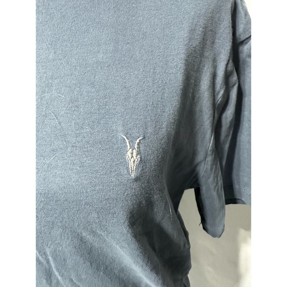 AllSaints Slate Blue Regular Fit T-Shirt Size M - Picture 2 of 4